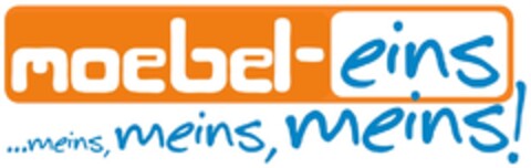 moebel-eins ...meins, meins, meins! Logo (DPMA, 25.06.2012)