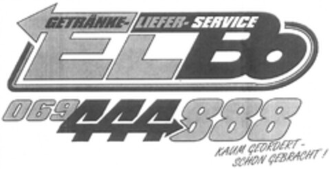 ELBo GETRÄNKE-LIEFER-SERVICE Logo (DPMA, 24.09.2013)