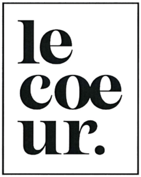 le coeur. Logo (DPMA, 03.02.2023)