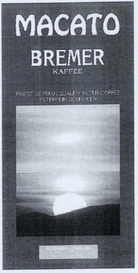 MACATO BREMER KAFFEE Logo (DPMA, 10.09.2002)