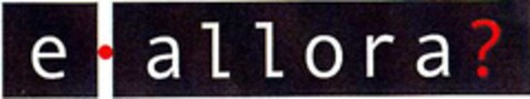 e·allora ? Logo (DPMA, 07/30/2001)