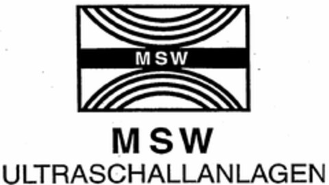 MSW ULTRASCHALLANLAGEN Logo (DPMA, 09.08.2005)