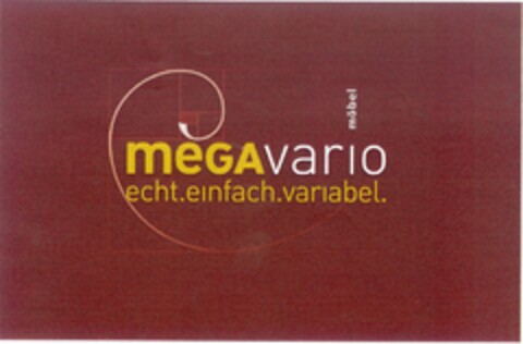 megavario echt.einfach.variabel. Logo (DPMA, 05.07.2006)