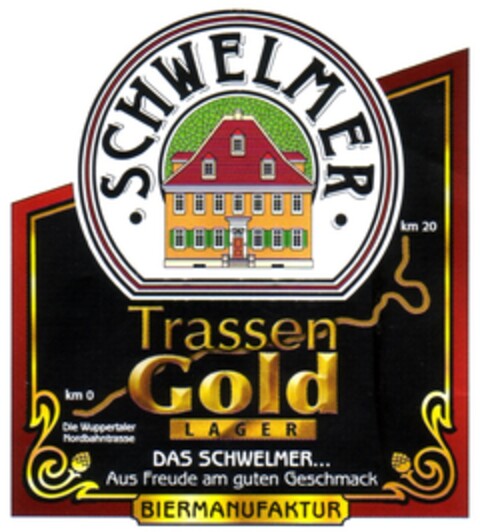 SCHWELMER Trassen Gold Logo (DPMA, 11/14/2007)