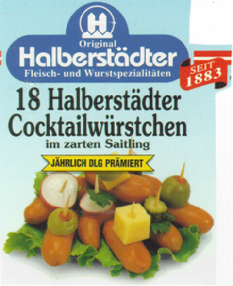 Halberstädter Cocktailwürstchen Logo (DPMA, 03/14/1995)