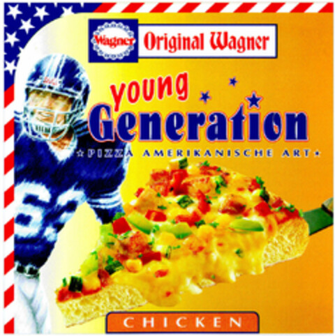 young Generation PIZZA AMERIKANISCHE ART Logo (DPMA, 12/19/1997)