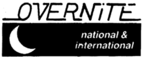 OVERNiTE national & international Logo (DPMA, 13.10.1999)