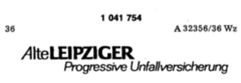 Alte Leipziger Progressive Unfallversicherung Logo (DPMA, 07/25/1979)