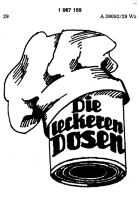 Die leckeren Dosen Logo (DPMA, 19.01.1984)