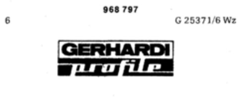 GERHARDI profile Logo (DPMA, 06/10/1977)