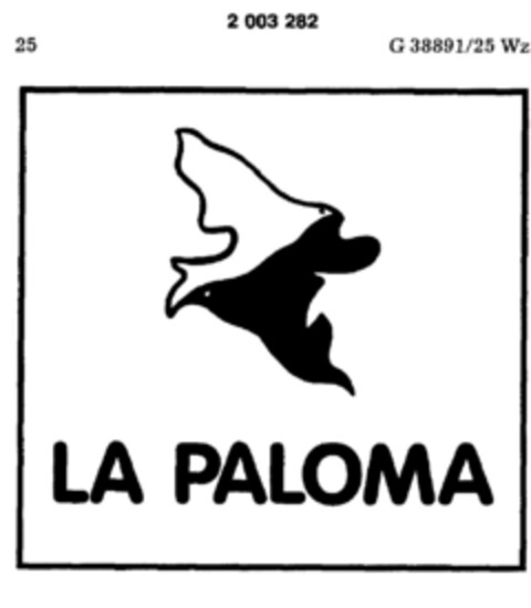 LA PALOMA Logo (DPMA, 12.12.1990)