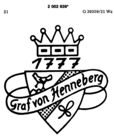 Graf von Henneberg Logo (DPMA, 20.04.1991)