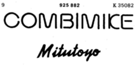 COMBIMIKE Mitutoyo Logo (DPMA, 20.11.1973)