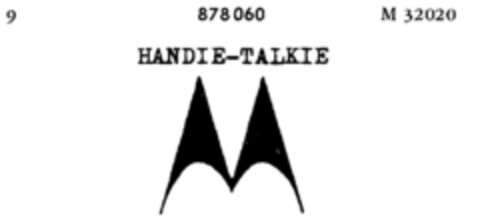 HANDIE-TALKIE Logo (DPMA, 11/11/1969)