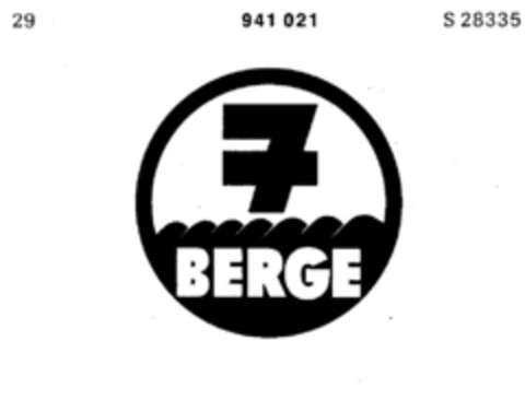 BERGE (7) Logo (DPMA, 02.11.1974)