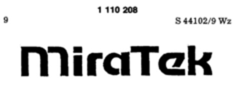 MiraTek Logo (DPMA, 25.11.1986)