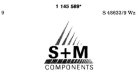 S+M COMPONENTS Logo (DPMA, 06/22/1989)