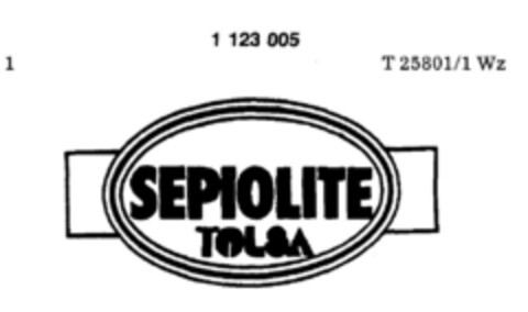 SEPIOLITE TOLSA Logo (DPMA, 27.08.1986)