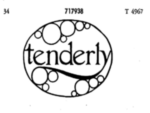 tenderly Logo (DPMA, 22.11.1957)