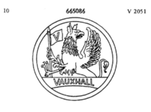 VAUXHALL Logo (DPMA, 10.11.1953)