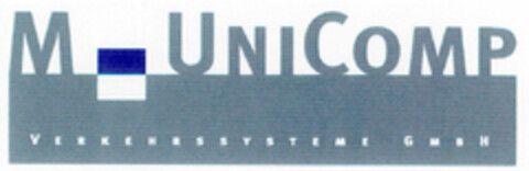 M-UNICOMP VERKEHRSSYSTEME GMBH Logo (DPMA, 26.04.2000)