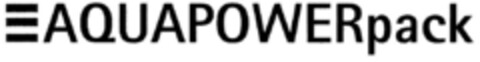 AQUAPOWERpack Logo (DPMA, 18.07.2000)