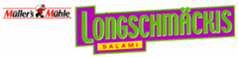 Müller's Mühle LONGSCHMÄCKIS SALAMI Logo (DPMA, 25.08.2000)