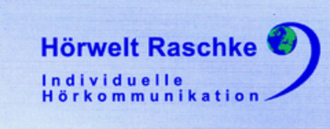 Hörwelt Raschke Individuelle Hörkommunikation Logo (DPMA, 09.05.2001)