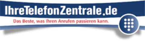 IhreTelefonZentrale.de  Das Beste, was Ihren Anrufen passieren kann. Logo (DPMA, 07.10.2014)