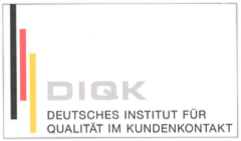 DIQK - DEUTSCHES INSTITUT FÜR QUALITÄT IM KUNDENKONTAKT Logo (DPMA, 12.04.2014)