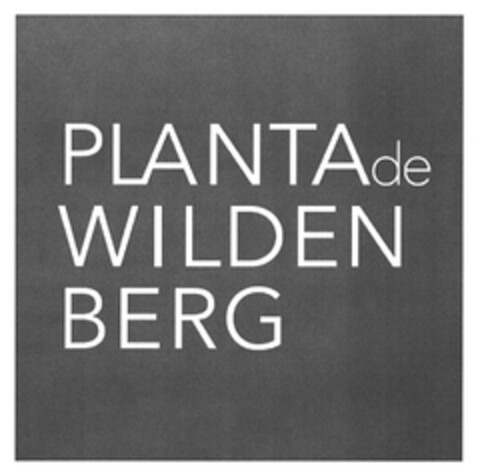 PLANTA de WILDENBERG Logo (DPMA, 24.06.2015)