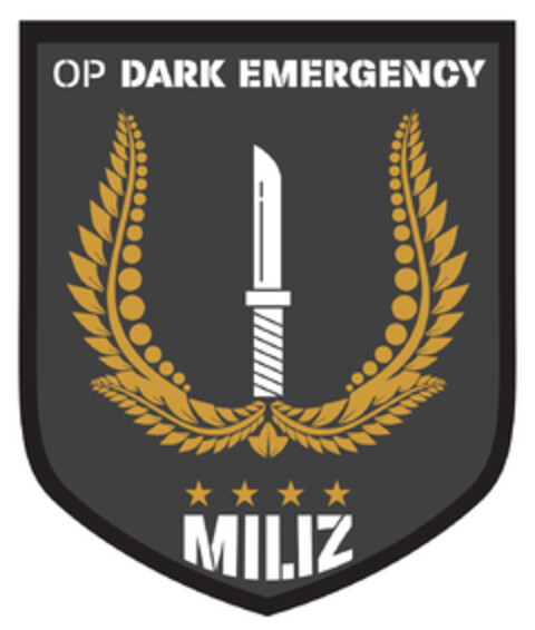 OP DARK EMERGENCY MILIZ Logo (DPMA, 18.09.2019)