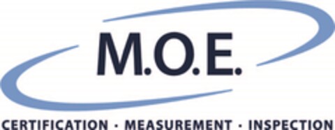 M.O.E. CERTIFICATION · MEASUREMENT · INSPECTION Logo (DPMA, 05.04.2023)