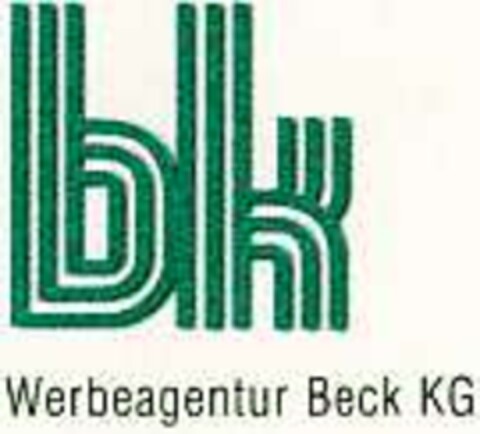 bk Werbeagentur Beck KG Logo (DPMA, 04/23/2002)