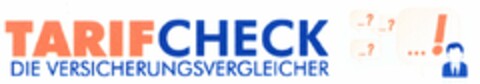 TARIFCHECK DIE VERSICHERUNGSVERGLEICHER Logo (DPMA, 14.02.2005)