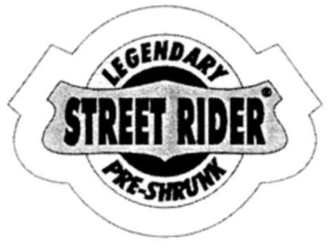 LEGENDARY STREET RIDER PRE-SHRUNK Logo (DPMA, 18.11.1994)