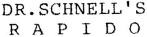 DR. SCHNELL'S   R A P I D O Logo (DPMA, 04/24/1995)