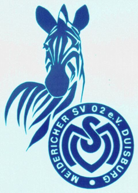 MEIDERICHER SV 02 e.V. DUISBURG Logo (DPMA, 12.12.1997)