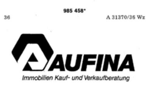 AUFINA Logo (DPMA, 02.04.1979)