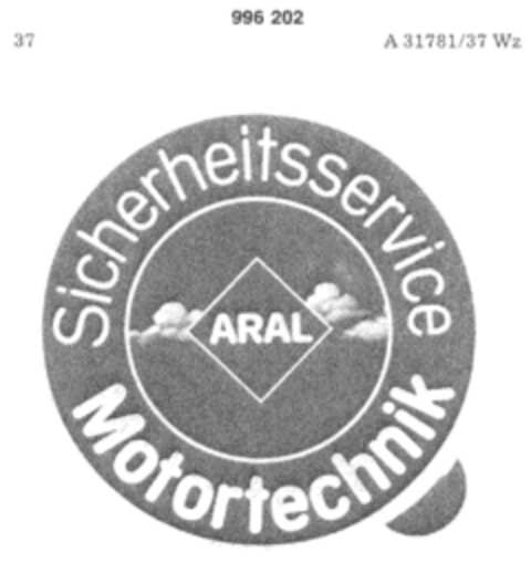 ARAL Sicherheitsservice Motortechnik Logo (DPMA, 02.04.1979)