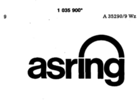 asring Logo (DPMA, 08.01.1982)