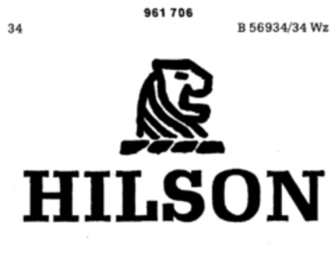 HILSON Logo (DPMA, 06.10.1976)