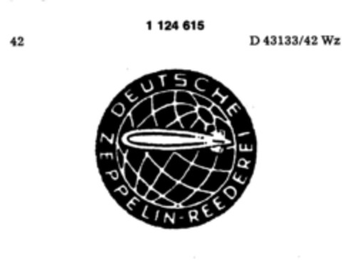 DEUTSCHE ZEPPELIN-REEDEREI Logo (DPMA, 03/18/1987)