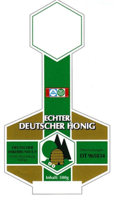 DEUTSCHER IMKERBUND E.V ECHTER DEUTSCHER HONIG Logo (DPMA, 07/29/1993)