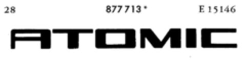 ATOMIC Logo (DPMA, 17.11.1970)