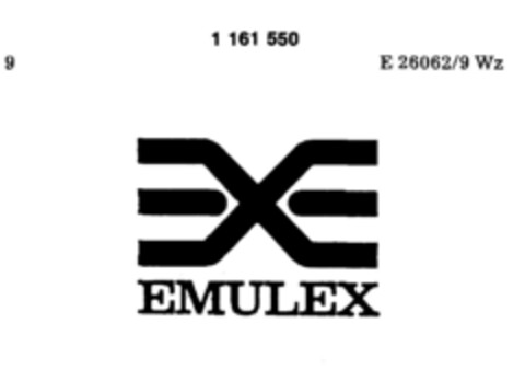 EMULEX EXE Logo (DPMA, 19.08.1986)