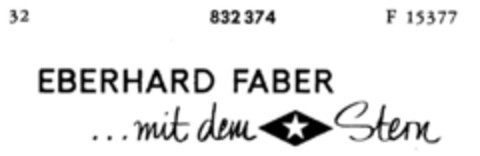 EBERHARD FABER ...mit dem Stern Logo (DPMA, 17.10.1964)