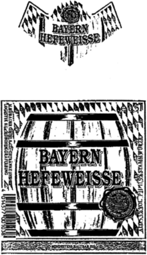 BAYERN HEFEWEISSE Logo (DPMA, 14.04.1993)