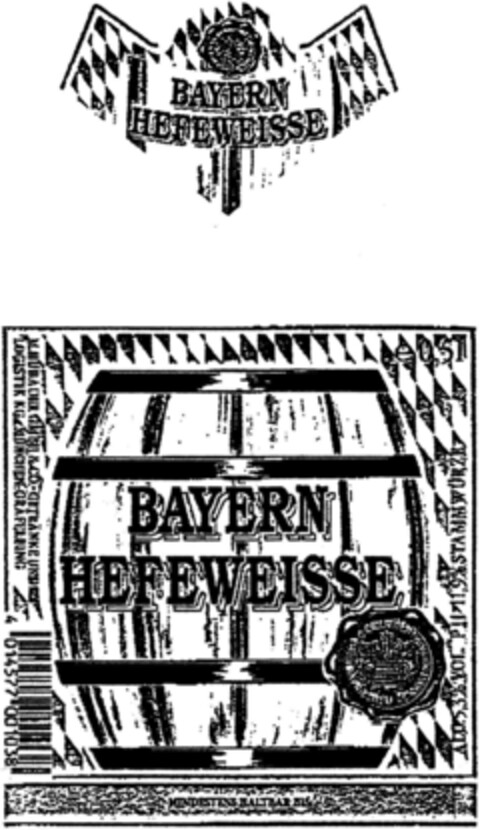 BAYERN HEFEWEISSE Logo (DPMA, 04/14/1993)