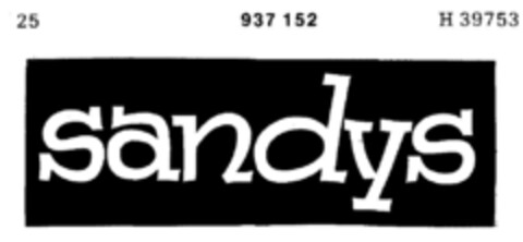 sandys Logo (DPMA, 24.08.1974)